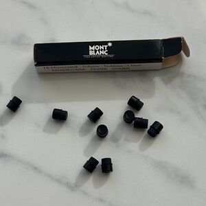 Montblanc 10 piece Black Eraser Refills Set